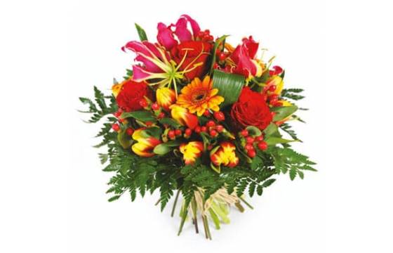 Bouquet de fleurs multicolore Sensation